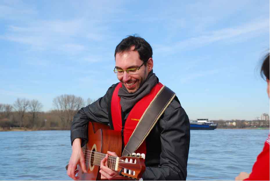 Schlauchboottour auf dem Rhein