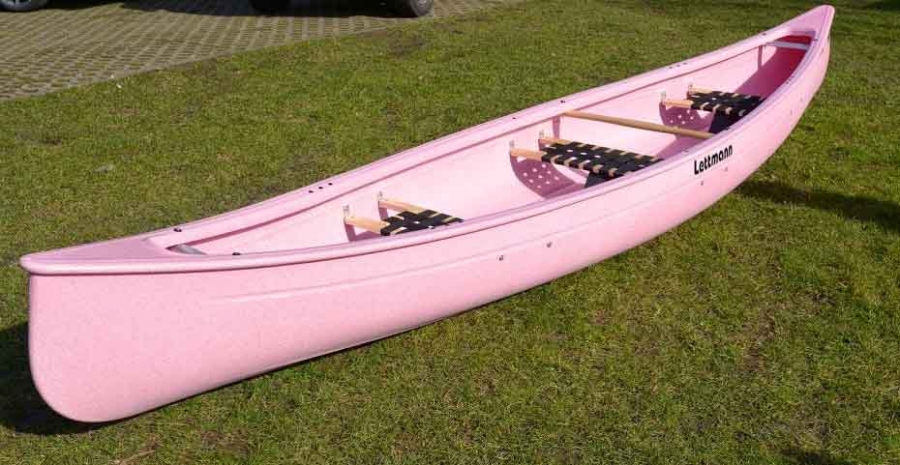 Rosa Kanu Boot für Junggesellenabschiede