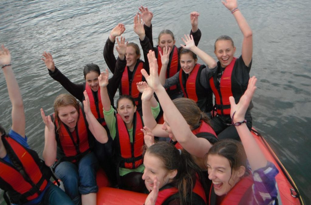 Klassenfahrt auf dem Rhein