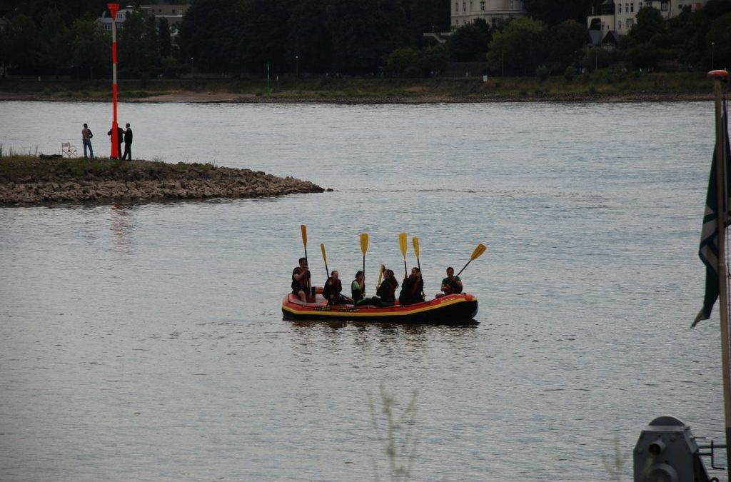 Klassenfahrt auf dem Rhein